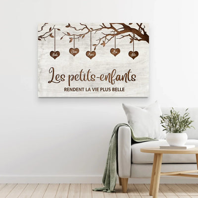 I Nipotini™ – tela personalizzata albero di famiglia con i nomi dei nipoti