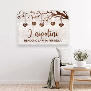 I Nipotini™ – Tela personalizzata albero di famiglia