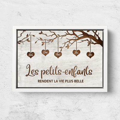I Nipotini™ – tela personalizzata albero di famiglia con i nomi dei nipoti