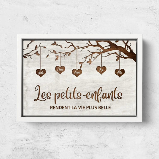 I Nipotini™ – tela personalizzata albero di famiglia con i nomi dei nipoti