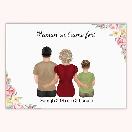 La Nostra Mamma™ – Poster Personalizzato con Figli