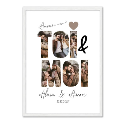 Poster personalizzato “Io & Te” con foto di coppia