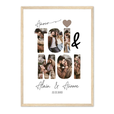 Poster personalizzato “Io & Te” con foto di coppia