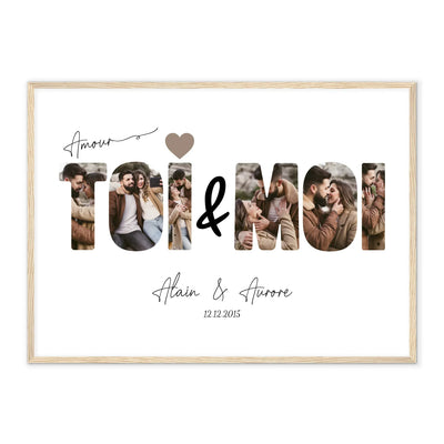Poster personalizzato “Io & Te” con foto di coppia