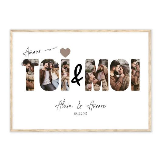 Poster personalizzato “Io & Te” con foto di coppia