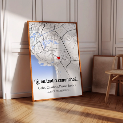 Il Nostro Primo Capitolo™ – Poster personalizzato del vostro incontro