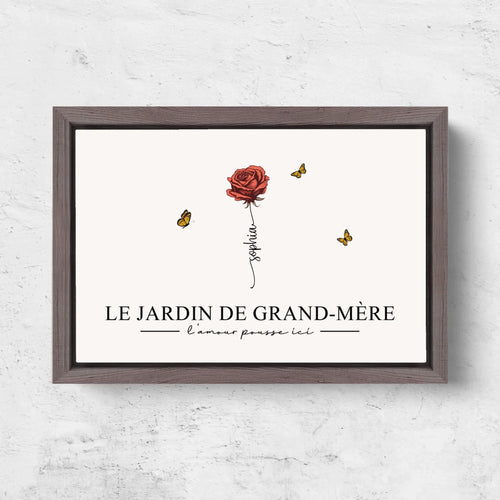 Il Giardino della Nonna™ – Tela personalizzata per la nonna