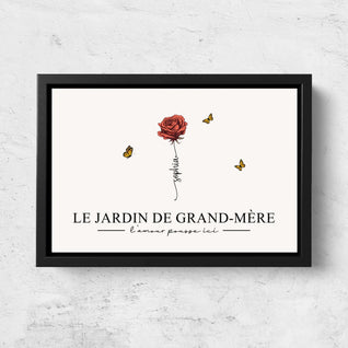 Il Giardino della Nonna™ – Tela personalizzata per la nonna