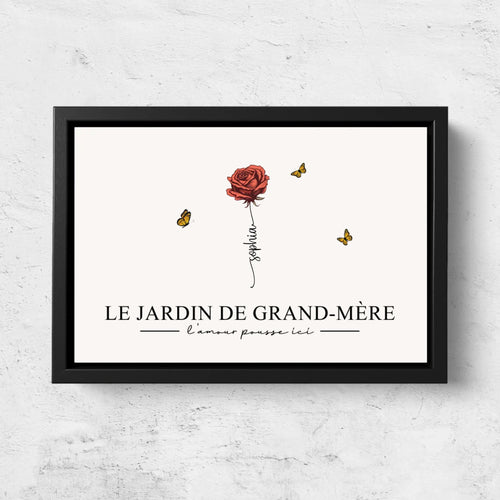 Il Giardino della Nonna™ – Tela personalizzata per la nonna