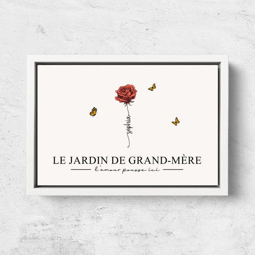 Il Giardino della Nonna™ – Tela personalizzata per la nonna