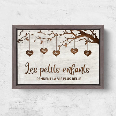 I Nipotini™ – tela personalizzata albero di famiglia con i nomi dei nipoti