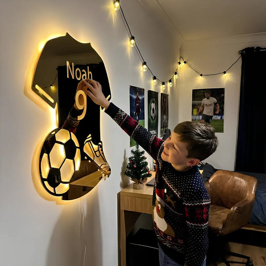 Maglia a specchio LED personalizzata con nome e numero
