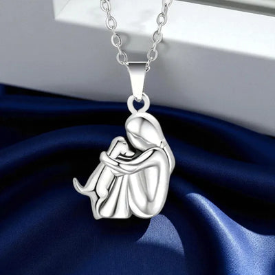 Collana HugDog con ciondolo abbraccio al cane