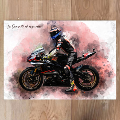 RideArt™ - Poster moto in stile acquerello