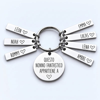 Il Portafortuna del Nonno™ - Portachiavi personalizzato