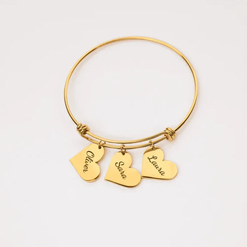 Legami del Cuore™ – Bracciale con cuori personalizzati