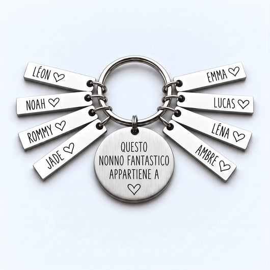 Il Portafortuna del Nonno™ - Portachiavi personalizzato