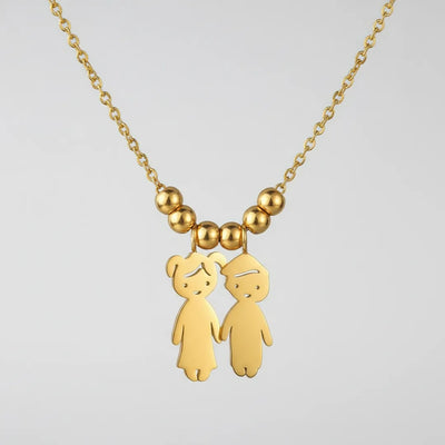 Collana personalizzata Amore Materno™ con i nomi dei figli