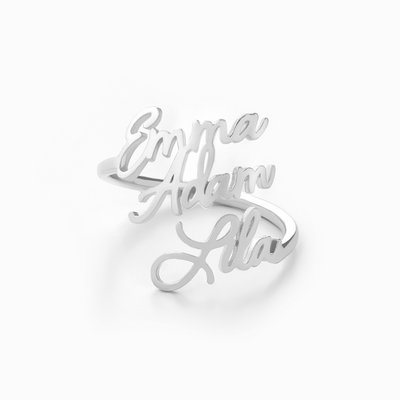 Anello personalizzato Amorea™ con nomi incisi