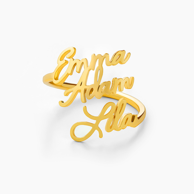 Anello personalizzato Amorea™ con nomi incisi