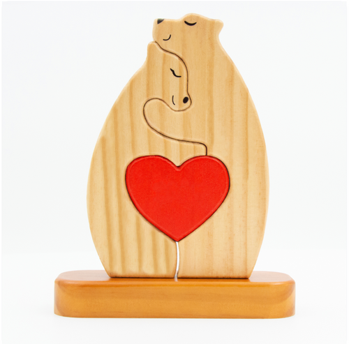 Famiglia Orsi™ - Puzzle Personalizzato in Legno