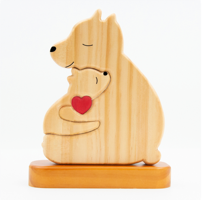 Famiglia Orsi™ - Puzzle Personalizzato in Legno