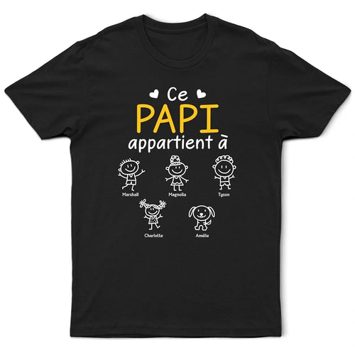 Il Nostro Nonno™ - T-shirt personalizzata con i nomi dei nipoti