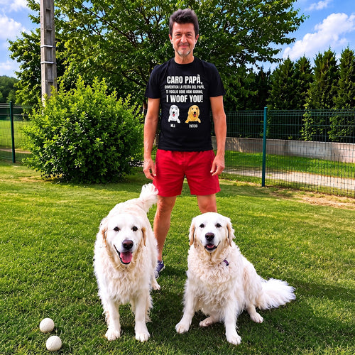 Woof You™ - T-shirt personalizzata in cotone