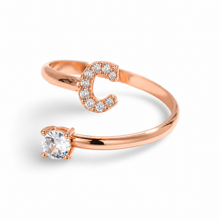 Promessa™ – Anello regolabile con iniziale