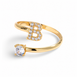 Promessa™ – Anello regolabile con iniziale