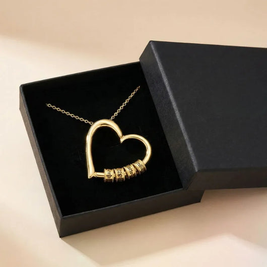 Collana a cuore personalizzata con nomi per la mamma