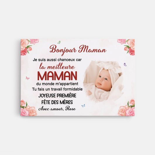 Ciao Mamma™ – tela personalizzata con foto e nome per la mamma