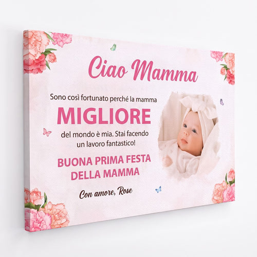 Ciao Mamma™ – Tela personalizzata per la mamma