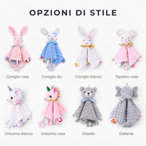 Coccolino™ – Peluche animale personalizzato per neonato