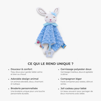 Peluche personalizzato Coccolino™ con il nome del bebè