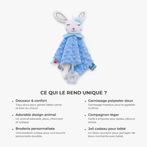 Coccolino™ – Peluche animale personalizzato per neonato