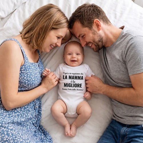 Body neonato personalizzato per la mamma
