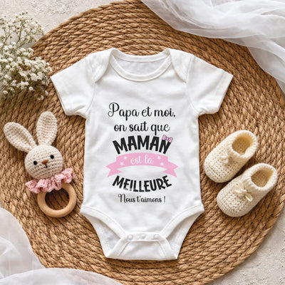 Body neonato personalizzato per la mamma