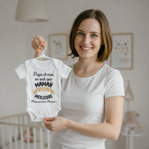 Body neonato personalizzato per la mamma