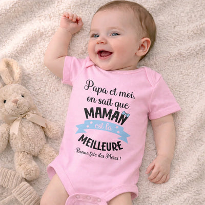 Body neonato personalizzato per la mamma