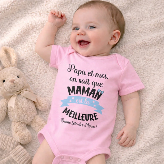 Body neonato personalizzato per la mamma