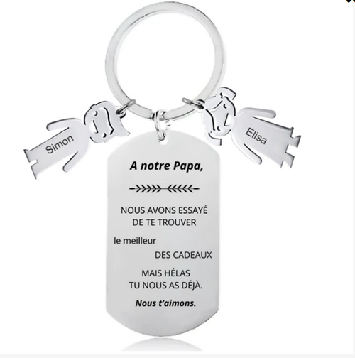 Al Mio Papà™ – Portachiavi personalizzato per papà