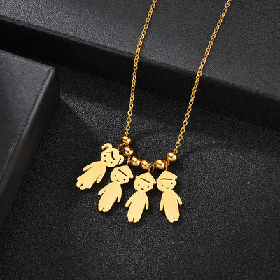 Collana personalizzata Amore Materno™ con i nomi dei figli