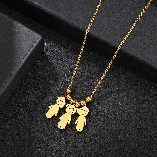 Collana personalizzata Amore Materno™ con i nomi dei figli