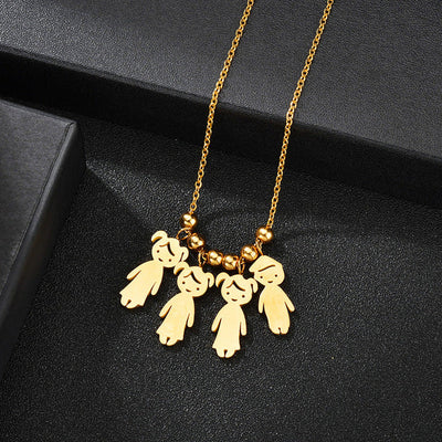 Collana personalizzata Amore Materno™ con i nomi dei figli
