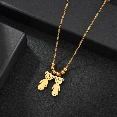 Collana personalizzata Amore Materno™ con i nomi dei figli