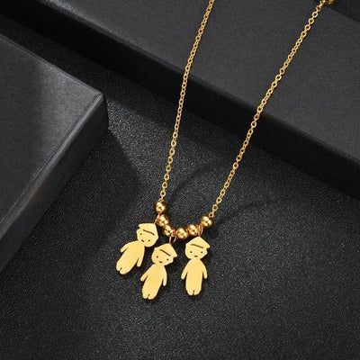 Collana personalizzata Amore Materno™ con i nomi dei figli