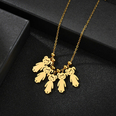 Collana personalizzata Amore Materno™ con i nomi dei figli