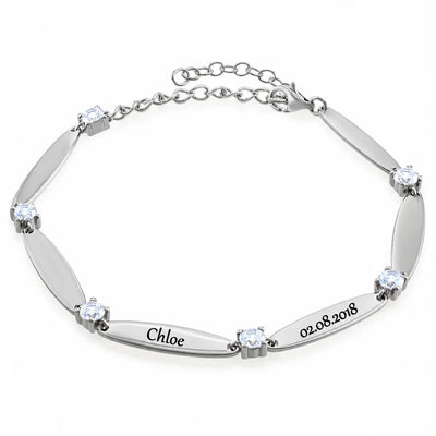 Bracciale personalizzato con nomi incisi