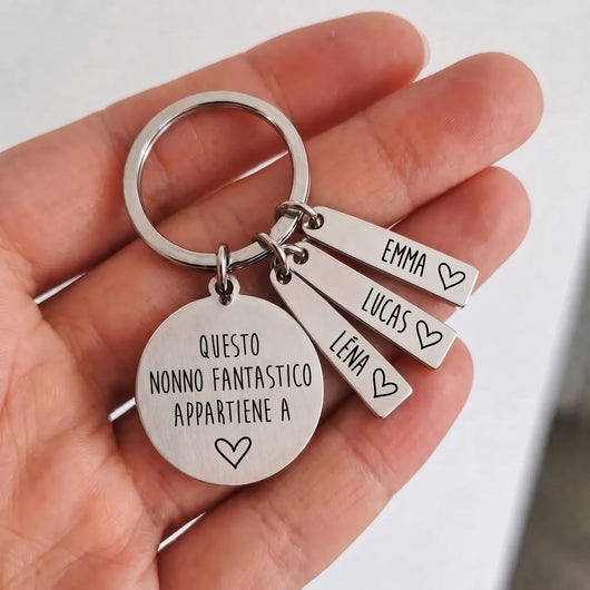 Il Portafortuna del Nonno™ - Portachiavi personalizzato